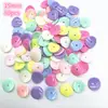 Accesorios hechos a mano con cuentas en forma de lazo de moda, mezcla multicolor, cuentas para la diversión DIY de los niños