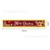 Banner de Feliz Navidad 2026 Estilo Nuevo Tela de Fondo Decoraciones para Fiesta Navideña Muñeco de Nieve Papá Noel con Tiras de Luz
