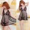 Lingerie Sexy, Feminina, Transparente, Tentadora, Sem Fundo, Não Precisa Tirar, Conjunto Quente e Apaixonado, Gravata Borboleta, Pijama para Seios Pequenos, Provocante
