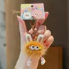 Jinnew Original Pelo de Vison Orelhas de Coelho Elfo Fuligem Pingente Fofo Chaveiro de Pelúcia Pingente para Bolsa Chaveiro