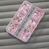 Lentejuela Joyería para Uñas Tira Larga Lentejuela Mixta Rosa Dorado Mariposa Corazón Lentejuela Destello para Uñas Decoración de Pestañas Postizas