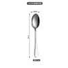 Acero Inoxidable 304 Cross Mango Largo Espesor Grueso Cuchara para Sopa Cuchara Redonda Simple Cuchara para Comer en Casa Cuchara para Revolver Vajilla Venta al por Mayor
