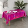 Amazon Mantel Desechable Iridiscente Mantel Láser Mantel de Plástico Arcoíris Mantel Colorido para Fiesta de Navidad Cumpleaños