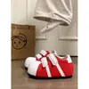 Tênis de Plataforma Baixa para Primavera e Outono de 2026 com Salto Escondido, Sapatos Casuais Chunky Fofos para Mulheres com Velcro, Tênis de Treino Alemão