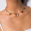 Collar Colgante de Mariposa Lindo de Moda Europea y Americana, Cadena Sencilla y Elegante para la Clavícula para Mujer, Cadena Versátil de Lujo Ligero