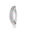Moda Europea y Americana Color AB Anillo para el Ombligo al por Mayor Acero Inoxidable Varios Alas Sexy Corazón Mariposa Circonita Joyería para el Ombligo