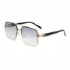 Nuevas Gafas de Sol Transfronterizas para Hombre, Adecuadas para Conducir, Hacen que el Rostro Parezca Más Delgado, Protección UV, Gafas de Sol Aviador de Marco Medio de Alta Gama