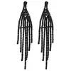 Pendientes de Borlas Transfronterizos Pendientes de Estilo Europeo y Americano Pendientes Retro de Nicho Venta al por Mayor Moda para Mujer Pendientes Brillantes de Pedrería