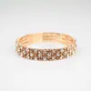 Amazon Pulseira de Diamante Elástica para Noivas Cor Exagerada Pulseira Totalmente de Diamante Moda Feminina Pulseira Elástica de Corrente com Garras de Strass