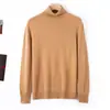Otoño e Invierno Nuevo Suéter de Lana de Cuello Alto 100% Lana Pura Suéter para Hombre Estilo Engrosado para Hombre Capa Base Tejido de Punto Holgado