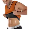 Amazon Corset de Neoprene Decote U Sports Blast Suor Modelador Corporal Masculino Top Colete Meias