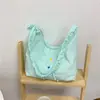 2026 Verano Nuevo Elegante Color Sólido Único Borde de Volantes Bolso de Hombro Gran Capacidad Moderno Bolso para el Trabajo y el Viaje