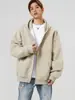 Sudadera con capucha y cremallera para hombre, estilo primavera y otoño, chaqueta casual holgada, top deportivo de color liso, chaqueta de marca de moda para hombre