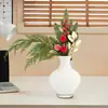 Acessórios de Natal Personalizados, Folhas de Pinheiro Simuladas, Folhas Douradas, Frutas Vermelhas, Enfeites de Galhos de Flores, Decorações de Natal