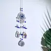 Decoração para Casa Temu Ornamento Pendurado Árvore da Vida Palmeira Olho Grego Pegador Cristal Vento Maligno Acessório Olho Grego