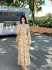 [Oferta Especial, Sin Devoluciones ni Cambios] Vestido de Verano Xiu Xixi 2026 de Cintura Alta con Estampado Puro Deseo Estampado de Vacaciones K88649