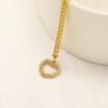 Collar Geométrico de Diamantes de Lujo Sencillo y Accesible Estilo Ins Japonés y Coreano para Mujer Colgante Elegante de Acero Inoxidable Chapado en Oro de 18 Quilates