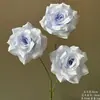 Flores Artificiais Azuis para Casamento Flores Falsas de Teto Decoração de Casamento Parede de Flores Arranjo de Flores de Chão para Casamento Materiais para Arranjo de Flores de Seda