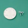 Plata de Ley S925 Estilo Ins Colgante de Lazo Sólido Accesorios de Pulsera Princesa Fugitiva Pulsera de Perlas y Cristal DIY