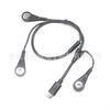 Cabo Eletrodo Fivela Personalizado Micro USB para Eletrodo Botão Cabo Fisioterapia 1 Arrastar 3 Fio Eletrodo Fivela