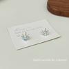 Aretes de perlas con aguja 925 para mujer, colgantes en la parte trasera, estilo ins, nuevo estilo caliente, modernos, lisos, circulares, nicho, aros para la oreja, venta al por mayor
