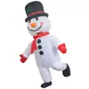 Navidad Transfronteriza Muñeco de Nieve Inflable Decorativo Traje Inflable Traje de Actuación Navideña Cosplay Navideño Muñeco de Nieve