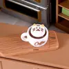 Resina Transfronteriza Juguete de Comida Artificial Gato Taza de Café con Nieve en la Cima Accesorios en Miniatura para Casa de Muñecas para Niños Mesa Miniatura DIY