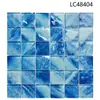Azulejos de mosaico de cristal para piscina, piscina de observación, inodoro, estanque de peces, bañera, azulejos azules para casa de huéspedes