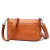 Bolsa tipo almohada transfronteriza 2024 Nueva elegante bolsa de rombos textura de cuero suave elegante bolso de hombro cruzado para mujer bolso de mujer
