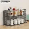 Estante de almacenamiento de escritorio, estante para bocadillos en mesa de comedor, estante para tazas en sala de estar, estante de almacenamiento de tazas multicapa para encimera de cocina para especias