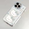 Capa para iPhone 15/14/13 da Hello Kitty Azul com estampa de desenho animado Apple 16promax 11/12 resistente a quedas