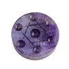 Matriz de Siete Estrellas de Amatista Natural con Base de Cristal Morado y Blanco, Disco de Piedra Cruda de Cristal, Adorno Mayorista para Mejorar la Fortuna en la Oficina en Casa