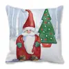 Feliz Navidad Viejo Barba Blanca Gnomo Piel de Durazno Encriptada Terciopelo Decoración del Hogar Cojín de Sofá Almohada ZT420