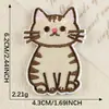 Dibujo Animado Original Animal Gato y Cachorro Autoadhesivo DIY Decorativo Accesorios para Ropa Bolso de Lona Funda de Teléfono Parche Bordado
