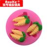 Molde para Pastel con Forma de Maíz DIY Herramienta de Horneado de Silicona para Fondant Bandeja de Hielo Molde para Jabón