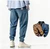Pantalones de pana estilo harén retro japonés vintage para hombre de otoño e invierno para adolescentes, pantalones casuales para hombre