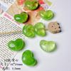 [Elfo de primavera] Lindas cuentas redondas de acrílico con cuentas inferiores, cuentas pintadas a mano, pulsera de material hecho a mano para bricolaje