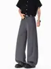 Pantalones casuales de pierna ancha, extralargos para hombres altos, pantalones de traje blancos, pantalones de verano para hombre con caída, pierna recta, ligeramente acampanados, corte curvo