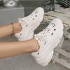 Nuevos Zapatos Torre de Suela Gruesa Primavera 24 para Mujer Estilo Coreano Transpirables Resistentes al Desgaste Calados Moda Zapatos Casuales Zapatilla de Estudiante