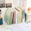 Soporte para Libros Almacenamiento de Libros de Escritorio Suministros de Estudio para Estudiantes Soporte para Libros de Escritorio Estantería Pequeña Divisor Estante de Almacenamiento