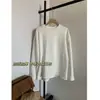 Otoño e Invierno 2024 Edición Grande Sencilla Perezosa Holgada Gruesa Forrada de Polar Blanca Cuello Redondo Manga Larga Camiseta Base para Mujer