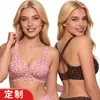 Sutiã de gelo com estampa de leopardo personalizado para comércio exterior TK Amazon mais vendido para mulheres, lingerie plus size, fábrica de lingerie de origem transfronteiriça