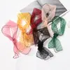 Estilo Coreano Organza Verano ins Bufanda Pequeña Nueva Moda para Mujer Bufanda Versátil Bufanda para la Cabeza Bufanda de Primavera y Otoño
