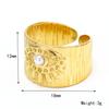 Anillo abierto de circonita y perla elegante, de lujo, ligero y a la moda europea y americana, estilo femenino, estilo nicho, temperamento, anillo de acero de titanio chapado en oro.