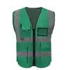 Chaleco Reflectante Transpirable de Verano, Ropa Fluorescente para Obras de Construcción, Sanidad de Tráfico, Escuelas de Manejo, Supermercados, Personalizable con Impresión de Logo