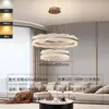 Lámpara de araña para sala de estar, estilo moderno nuevo, inspirada en diseñador, luz de lujo italiana redonda, iluminación para dormitorio para villas dúplex