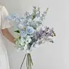 Flores Artificiales Moradas Iotc Monet Garden para Lugares de Foto de Moda, Montaje de Escenas, Escaparates y Decoración Suave con Flores Falsas