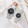 Reloj de pulsera neutro de acero de moda para mujer para pareja, reloj de cuarzo para hombre, fabricantes en stock al por mayor