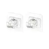 Gancho para Barra de Cortina, Soporte para Barra de Cortina, Clip de Soporte de Pared, Barra Telescópica para Cortina de Puerta, Gancho Adhesivo, Montaje en Pared, No Requiere Taladrar
