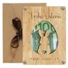 Temporada de Graduación Transfronteriza Temporada de Regreso a Clases Conejo Decoración de Pascua Cartera de Madera Regalo en Dinero Adornos de Madera Modernos Simples